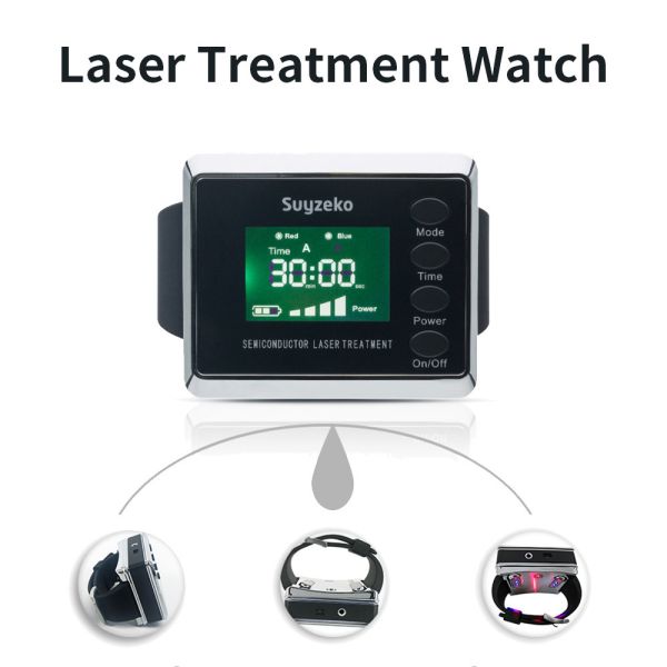 Buy 650nm 450nm Laser Wrist Watch 220V For Diabetics at wholesale prices