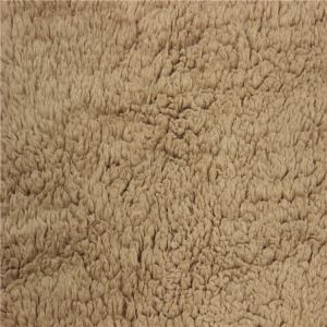 Commercial Suede Sherpa Fur Fabric Bonded With Sherpa 100% Polyester