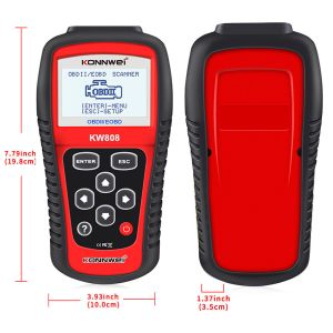 Automotive Read Erase OBDII Engine Code Reader KONNWEI KW808 With 2.8" Screen