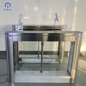 China Heavy Duty Swing Turnstile with 0.2s 0.4s 1s Barrier Open/Close Time for Amusement Park Access Control on sale