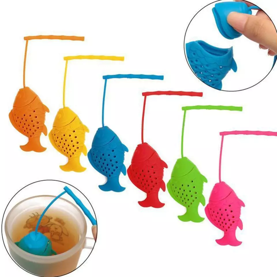PORTABLE Eco Friendly Tea Infuser with Reusable Silicone Strainer and Multi Colour