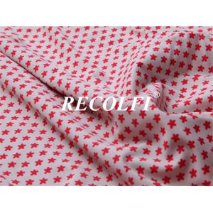 Repreve Single Jersey Fabric Women'S Activewear Star Pattern Pinky