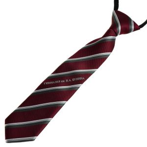 Quality polyester Uniform Necktie with ready bow for sale