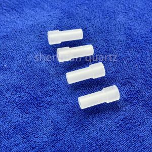 Factory Custom High Precision Step Drilling Frosted Opaque Quartz Parts