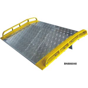 Accident Preventing Aluminum Dock Plate 2 Legs Diamond Tread Surface