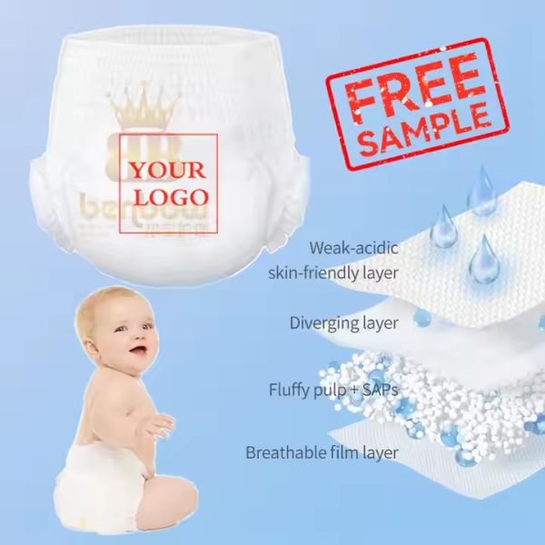 Buy High quality pampering soft disposable OEM diaper in Manufacture at wholesale prices