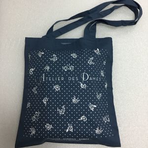 China 6oz Canvas CMYK Printing 34x45cm Shopping Tote Bag on sale