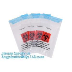 Biodegradable Biohazard Specimen Bag, Biohazard Specimen Transport Bag, Medical