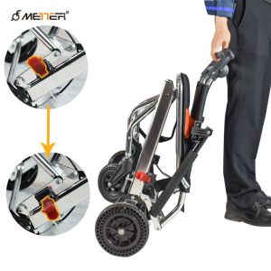 100KG Aluminium Manual Foldable Wheelchair Oxidized