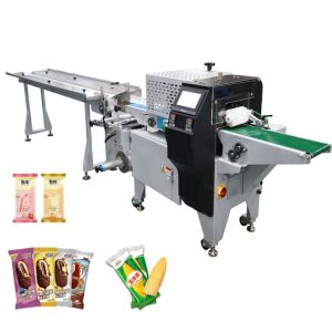 China Automatic Hffs Horizontal Flow Wrapping Machine Commercial Popsicle Packing Machine WZ-220 on sale
