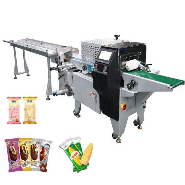 Automatic Hffs Horizontal Flow Wrapping Machine Commercial Popsicle Packing