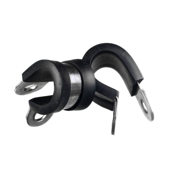 Stainless Steel Strip Type Rubber Band Suspension Clamp for Any Size Car Cable R