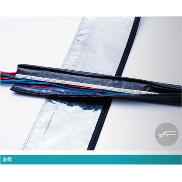 Shielded Zipper Sleeve ZPCA Series Electromagnetic Shielding for Cable