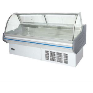 Butchery Meat Fish Chiller Display Showcase Large Capacity Energy Saving