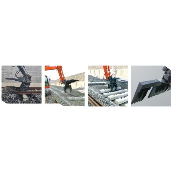 Excavator attachment rail way clean SLEEPER CHANGING MACHINE SLEEPER CHANGER sepcial function for construction