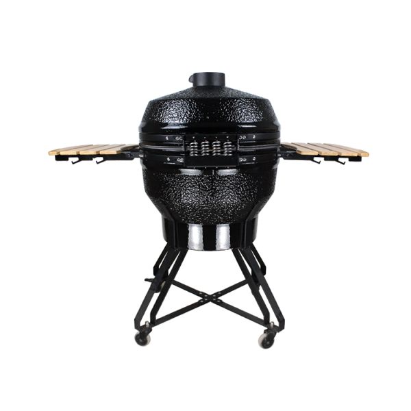 KIMSTONE Kamado BBQ 26 Inches Grande Black Monster XXL Egg Charcoal Barbecue Grill Smoker
