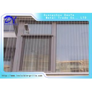 High Safety 316 SS Wire Metal Window Grilles Single Pad