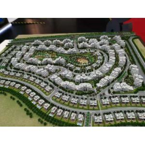 Mini Plastic Architectural Model , LED Light Physical Model Architecture