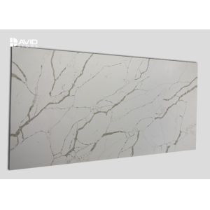 White Calacatta Quartz Stone Slab 1.6x3.2m ideal for Quartz Countertops