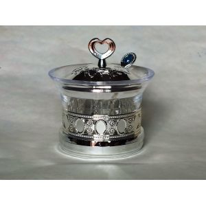 Arabia Exquisite Imitation metal base Louhua Roses Sugar bowl