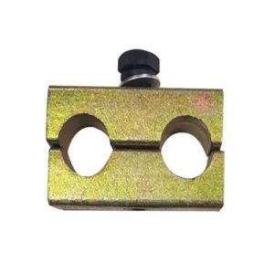 Excavator Hydraulic Tubing Line Double Tube Clamp Aperture 33mm