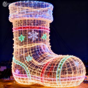Customizable Size and Color Christmas Stocking LED Lights for Outdoor Christmas