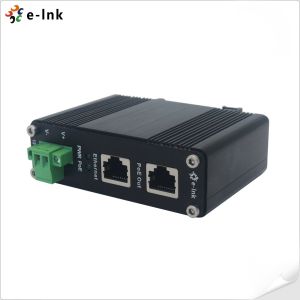 Industrial Gigabit PoE+ Injector Adapter, 12~48VDC Power Input