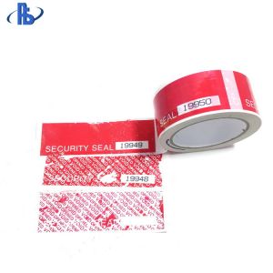 Self Adhesive Non Residue Security Labels Recyclable Package Use