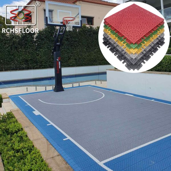 Buy PP Modular Sport Tiles 340mm*340mm Polypropylene Basketball Court at wholesale prices