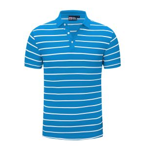 Flyita Breathable Blue Polo T Shirt 3D Embroidery Logo