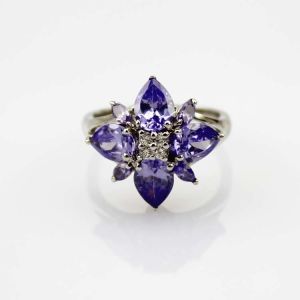 Quality 925 Silver Amethyst Cubic Zircon Women Ring ( R211) for sale
