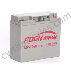Rechargeable SLA Solar Lead Acid VRLA Battery 12V 17Ah