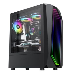 Mini ITX ARGB Full Atx Gaming Case LED lighting
