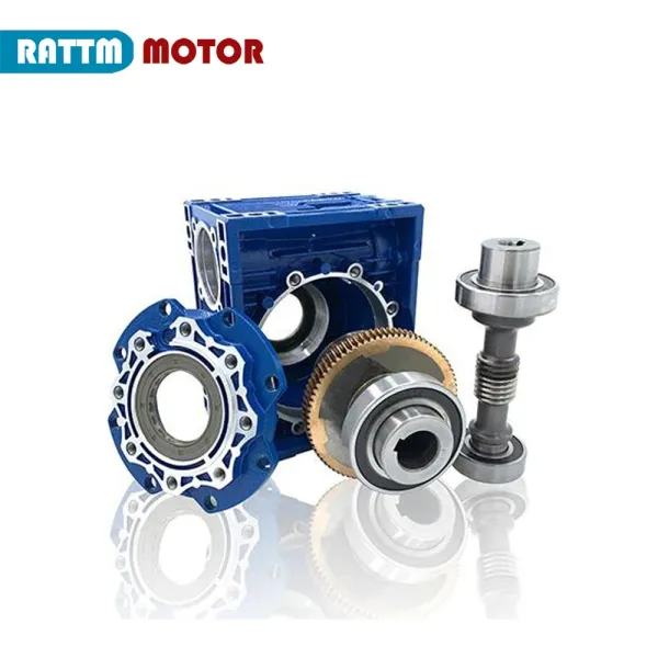 NMRV063 Worm Gear Gearbox Ratio 5: 1-100: 1 For Nema 42 Servo Stepper Motor