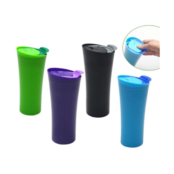 16oz PP creative shape bottle with slip sheet on the lid for gifts FDA/LFGB/CA65