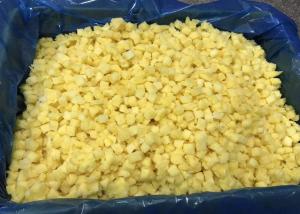 Quality Delicious 10*10mm 15*15mm IQF Pineapple Cubes for sale