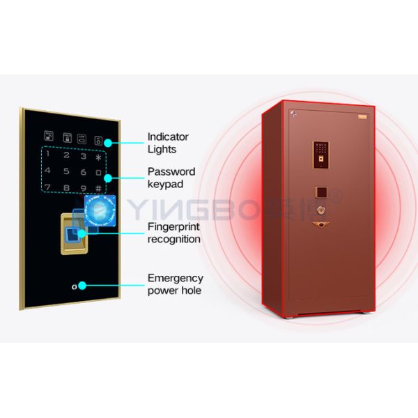 Dual Alarm Luxury Commercial Safe Box Fingerprint Lock For Security YB/ZY-120
