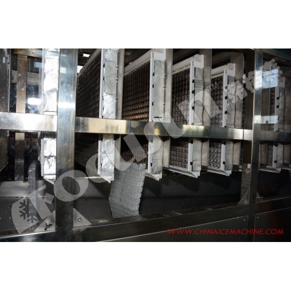 Stainless Steel Ice Cube Machine for Water Ww Pump Blue Brine Provided Supermarket