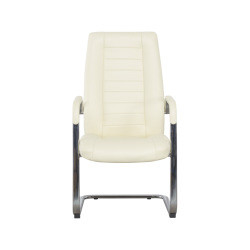 Unique Design Pu/Half Leather Chair For Office Visitor Chair Without Wheels