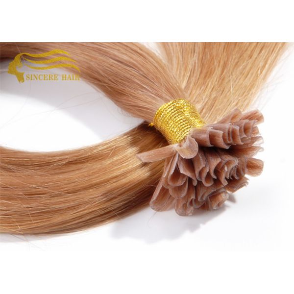 50 CM Pre Bonded I Tip Hair Extensions - 1.0 Gram Straight Red I-Tip Remy Hair Extensions For Sale