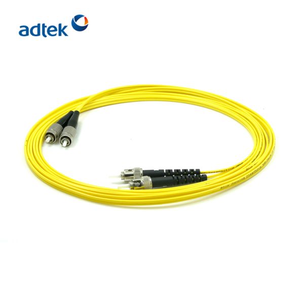 ST/UPC-ST/UPC Single Mode Fiber Patch Cord Duplex 9/125um Good Repeatability