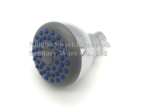 ABS plastic material 3 inch round chrome plating shower head top shower rain shower india
