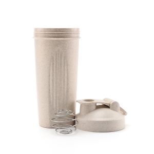 600ml Sports Environmental Protection Material Wheat Shaker Bottles Protien
