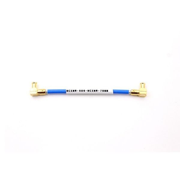Buy Cable Assembly Double MCX Male Right Angle with .086/RG405 Cable, Length 70mm at wholesale prices