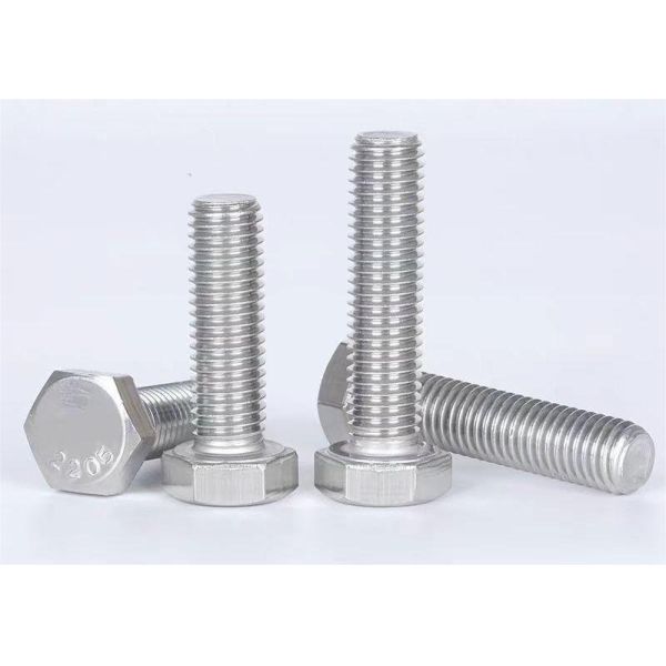 Duplex Stainless Steel 2205 Hexagonal Head Bolts for Marine Chemical Oil and Construction