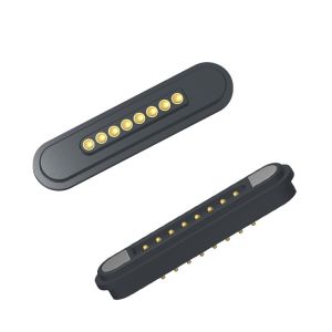 China Rectangular 8Pin Magnetic Electrical Connector For Bbicycle Electronic Systems on sale