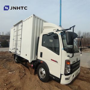 China SINOTRUK HOWO LHD Box Truck Van Cargo Truck 6 Tons 116hp on sale