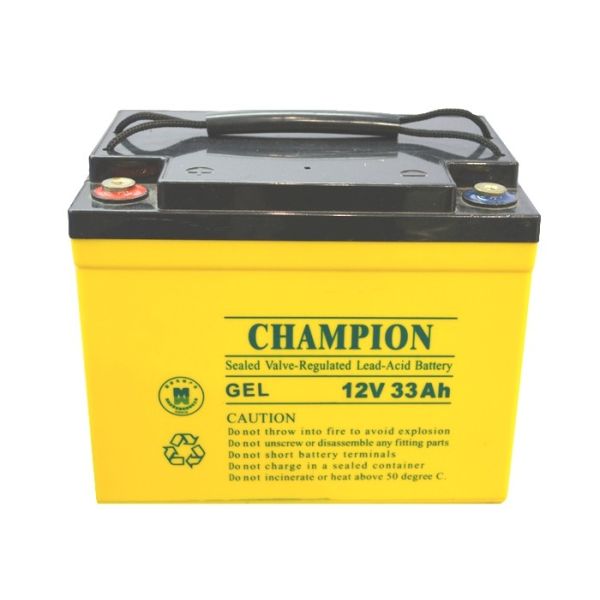 China Champion Solar GEL Battery 12V33AH NP33-12-G Sealed Lead Acid Solar GEL