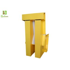 Yellow Eco Chair Foldable Cardboard Furniture Finish Lamination
