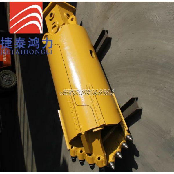 Rotary Rig Drilling Bucket Open Type Od 500mm Yellow Construction Q345b